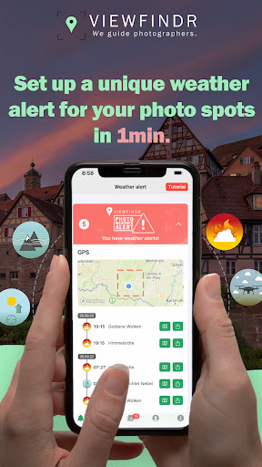 Android application VIEWFINDR screenshort