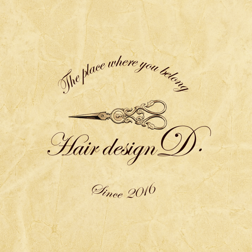 美容室・ヘアサロン Hair design D.（ヘアーデザ logo