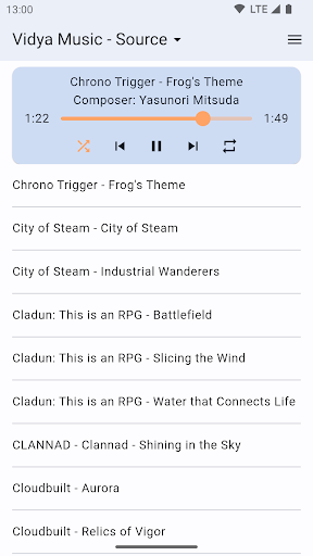 Vidya Music: VIP Aersia Player Screen 2
