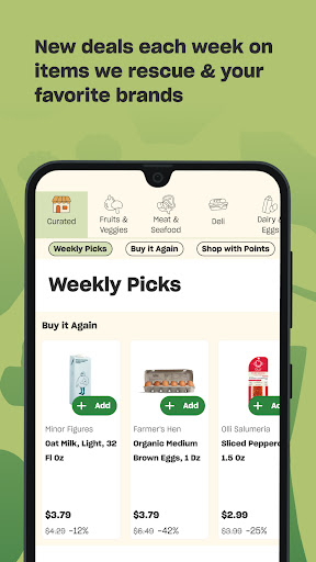 Screenshot of Misfits Market Grocery App