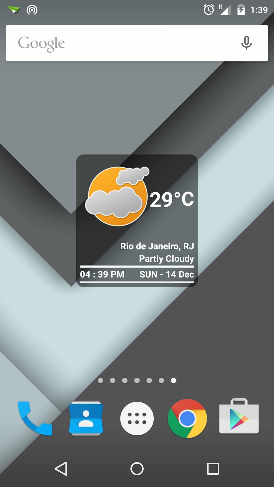 Android application [Pro] Boxy Clock & Weather screenshort