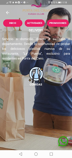 Android application Casa Club Punta del Cielo screenshort
