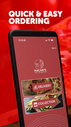 Android application Macari's Deliburger screenshort