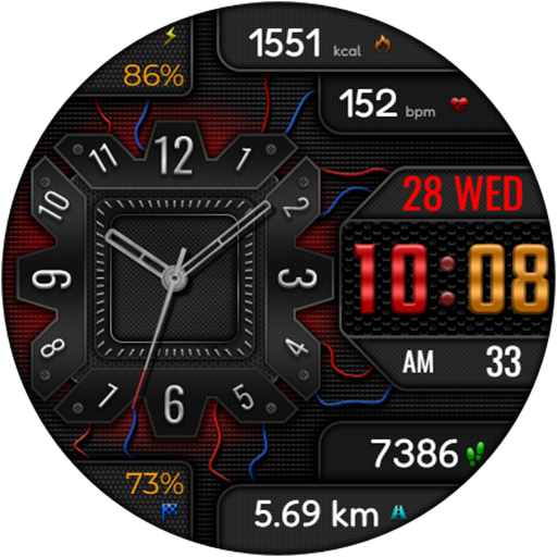 Hybrid AMIRATO WS43 Watch face Screenshot
