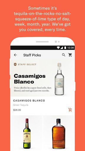 Saucey: Alcohol Delivery Screen 2