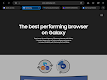 screenshot of Samsung Internet Browser