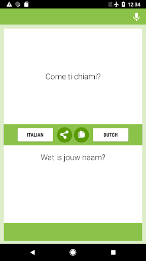 Android application Italian-Dutch Translator screenshort
