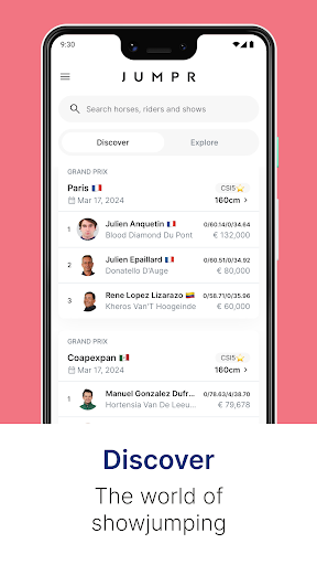 Android application Jumpr screenshort