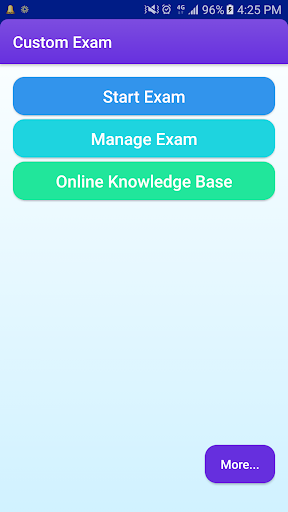 Android application Custom Exam (Help self-learnin screenshort