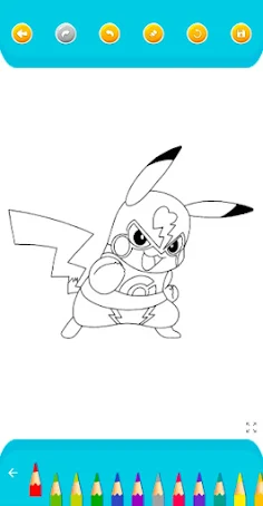 Poke Monscarlet Coloring Game - Screenshot 4