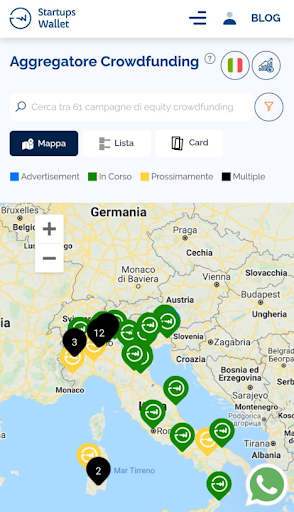 Aggregatore crowdfunding Screen 2