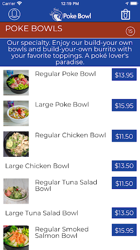 Lei Kai Poke Bowl Screen 2