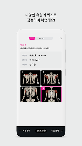 아나토미마스터 - 이파마스터가 만든 해부학 암기앱 Screenshot