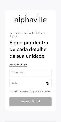 Android application Cliente Alpha screenshort