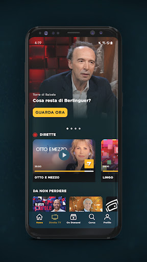 Android application La7 screenshort