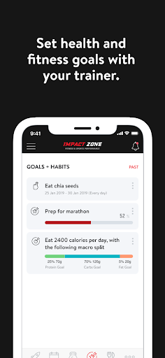 Screenshot of Impact Zone Fitness NJ