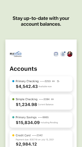 Mid Oregon Credit Union Screen 3
