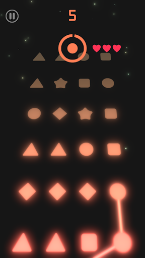 Android application Shape Match Run screenshort