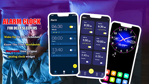 Android application Alarm clock for deep sleepers screenshort