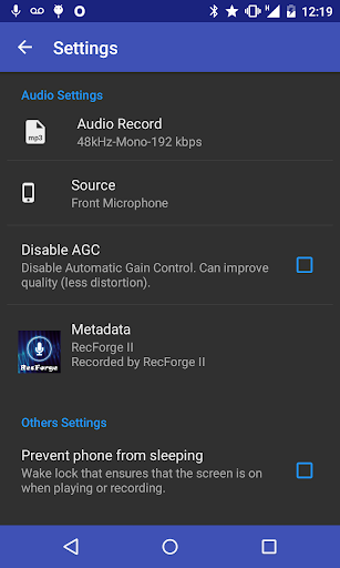 Screenshot of RecForge II - Audio Recorder