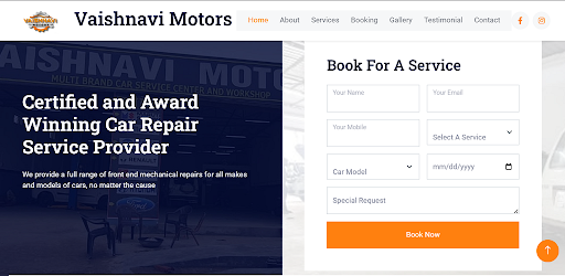 Vaishnavi Motors Screen 2