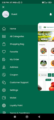 Android application Farmers Choices screenshort
