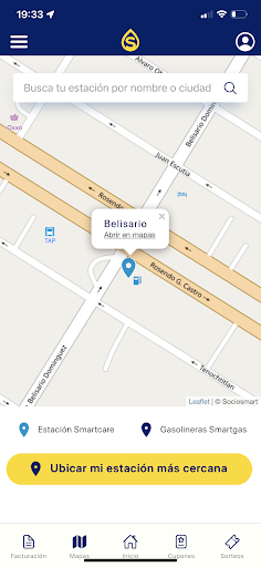 Android application Socio Smart Smartgas screenshort