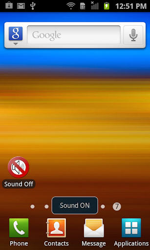 Android application Sound OFF screenshort