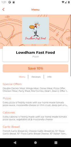 Lowdham Fast Food Screen 2