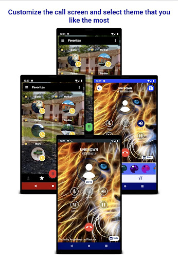 Android application Call screen - blocker screenshort