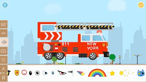 子供のためのレンガのCar2ビルドゲーム-パトカー消防車のおすすめ画像4