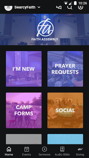 Android application Searcy Faith Assembly screenshort