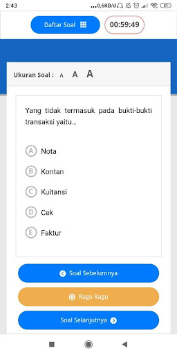 Exam SMK PLUS AL-MUJAHIDI Screen 3