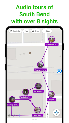 Android application South Bend SmartGuide screenshort