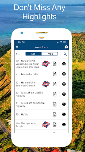 Oahu Grand Circle Audio Guide Screen 3