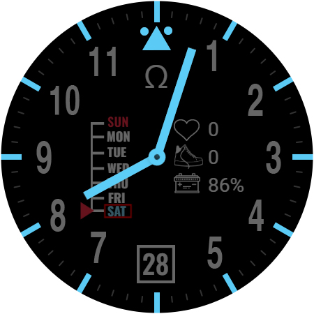 HJ 단순 Analog 시계화면