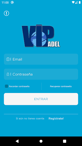 Android application VIPadel screenshort