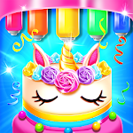 Cover Image of Download Rainbow Glitter Birthday Cake Maker - Baking Games 1.2 APK