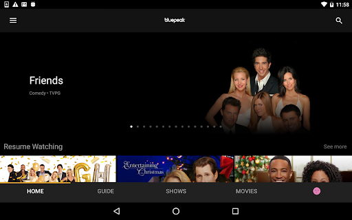 Screenshot of bluepeak