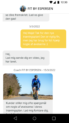 FitByEspersen Screen 2