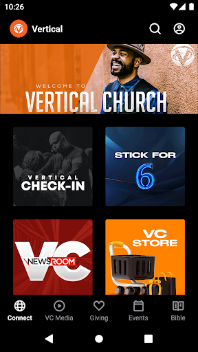 Android application Vertical Church SA screenshort