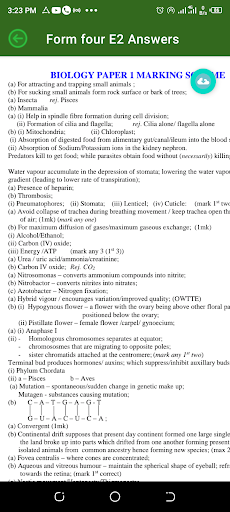 Biology Form One to Four