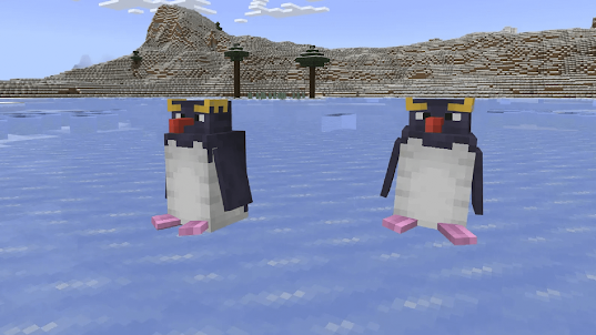 Penguin Mobs Mod لماين كرافت