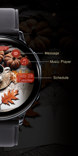 Autumn With Coffee_Watchface Screen 3