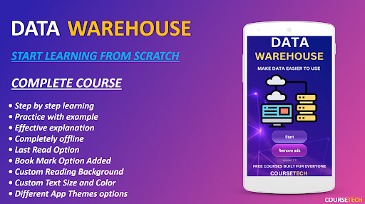 Android application Learn Data Warehousing screenshort