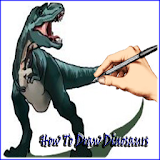 How to Draw a Dinosaur icon