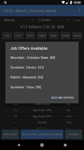 Télécharger Gratuit College Football Coach: Career Edition (v1.4) APK MOD (Astuce) screenshots 2