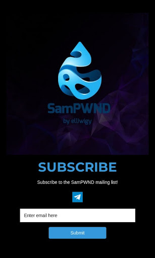 Android application SamPWND screenshort