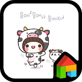 bebe(cow) Dodol launcher theme icon