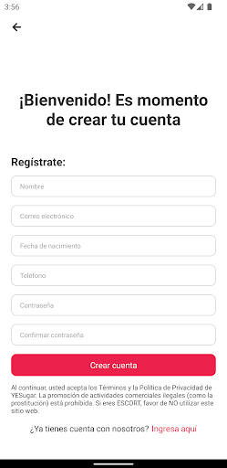 YESugar: App de citas en línea Screen 2